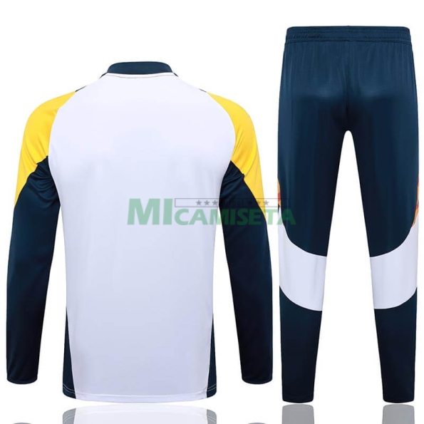 Sudadera de Entrenamiento Real Madrid 2024/2025 Blanco/Amarillo