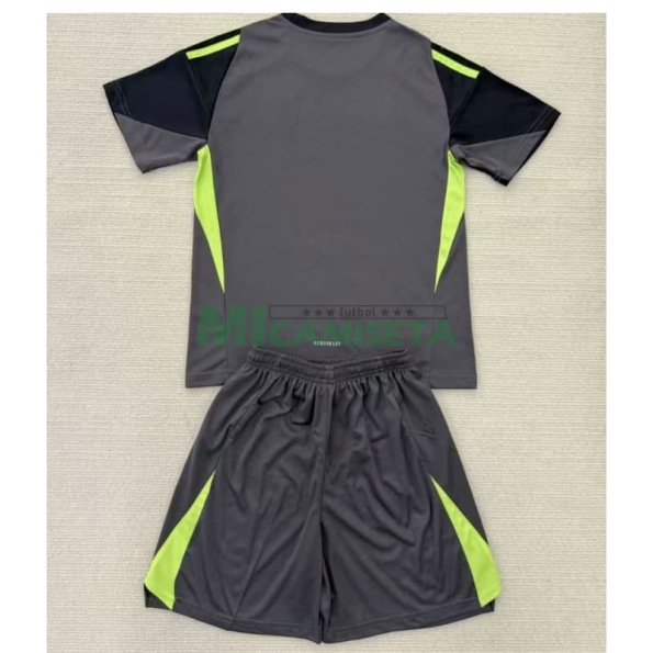 Camiseta de Portero Real Madrid 2025/2026 Negro Niño Kit