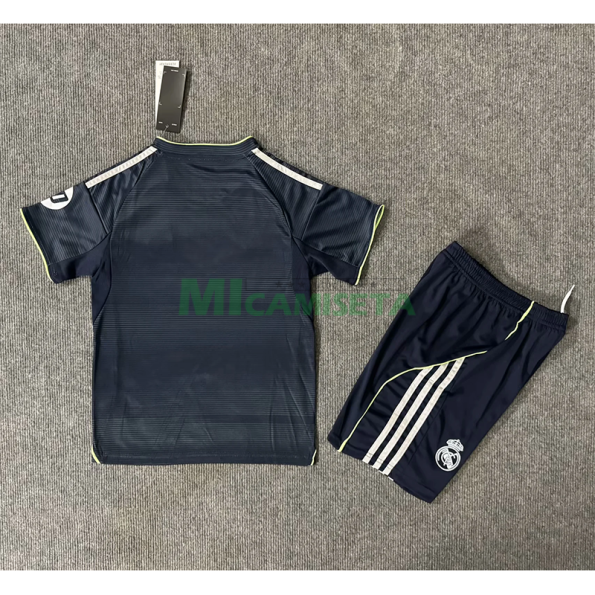 Camiseta Real Madrid Segunda Equipación 2025/2026 Azul Marino Niño Kit