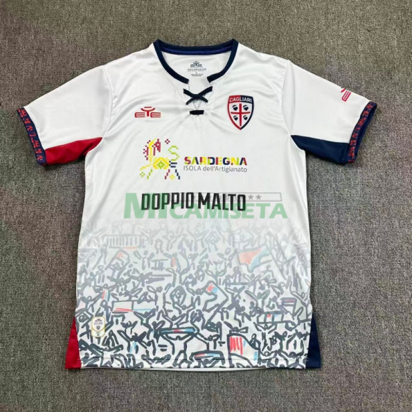 Camiseta Cagliari Calcio Segunda Equipación 2025/2026 Blanco