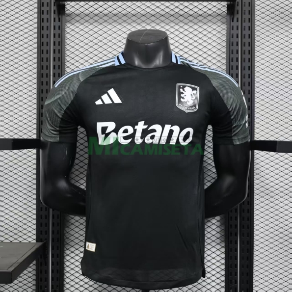 Camiseta Aston Villa Segunda Equipación 2025/2026 Negro (EDICIÓN JUGADOR)
