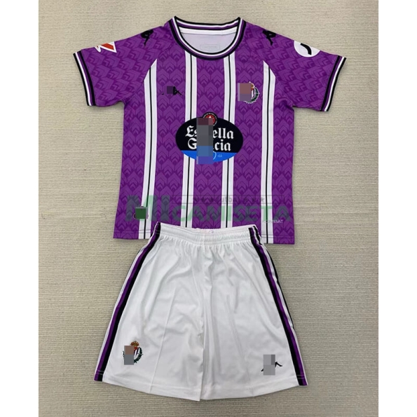 Camiseta Real Valladolid Primera Equipación 2024/2025 Niño Kit