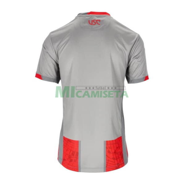 Camiseta US Cremonese Primera Equipación 2025/2026 Rojo/Gris