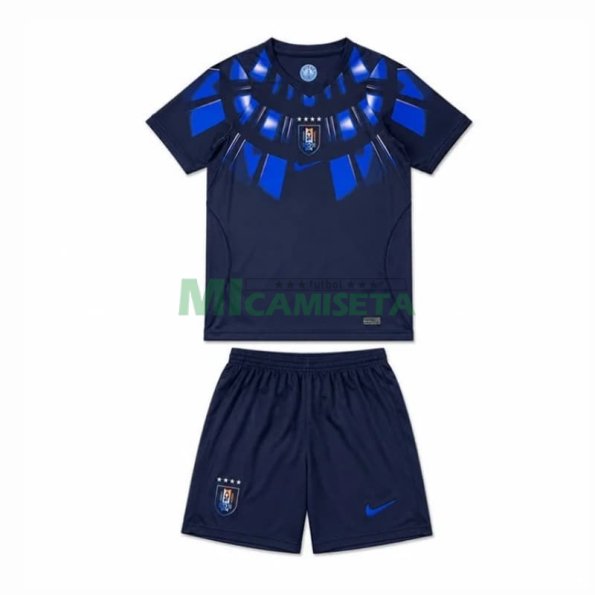 Camiseta Uruguay Segunda Equipación Mundial 2026 Azul Oscuro Niño Kit
