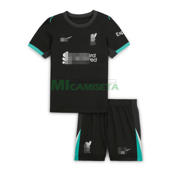 Camiseta Liverpool Segunda Equipación 2024/2025 Niño Kit