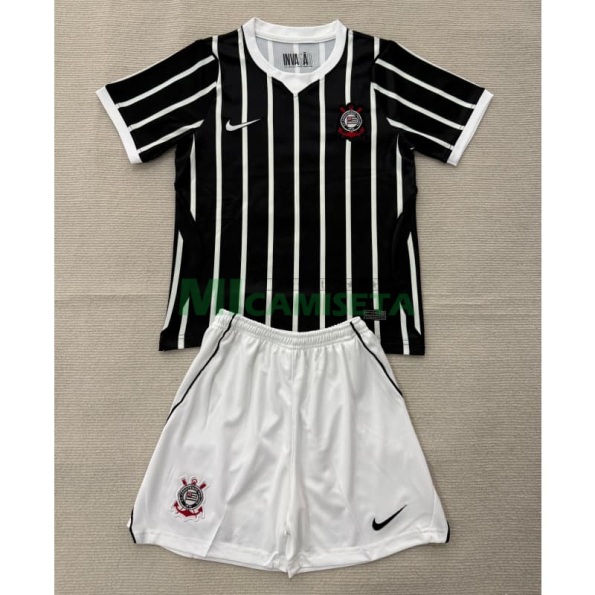 Camiseta Corinthians Segunda Equipación 2026/2027 Negro Niño Kit