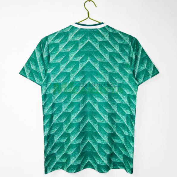 Camiseta Alemania Segunda Equipación Retro 1990 Verde