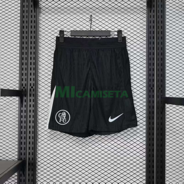 Pantalón Corto Chelsea Tercera Equipación 2025/2026 Negro (EDICIÓN JUGADOR)