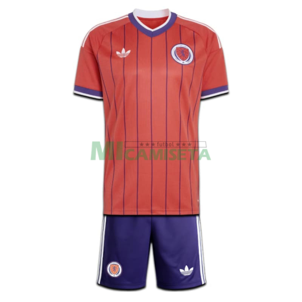 Camiseta Escocia Segunda Equipación Mundial 2026 Rosa Niño Kit