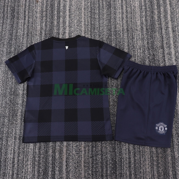 Camiseta Manchester United Segunda Equipación Retro 2013/14 Niño Kit