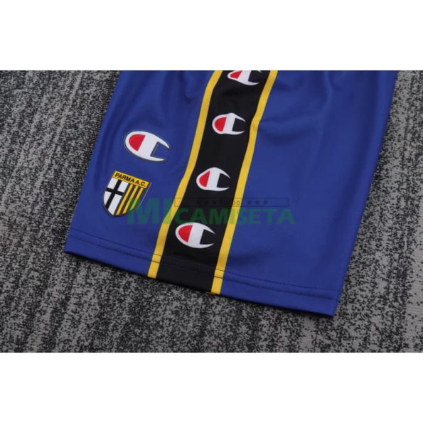 Camiseta Parma Calcio Primera Equipación Retro 2001/02 Amarillo/Azul Niño Kit