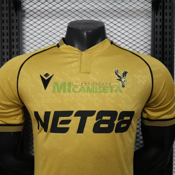 Camiseta Crystal Palace FC Segunda Equipación 2025/2026 Amarillo (EDICIÓN JUGADOR)