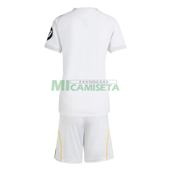 Camiseta Real Madrid Primera Equipación 2025/2026 Blanco Niño Kit