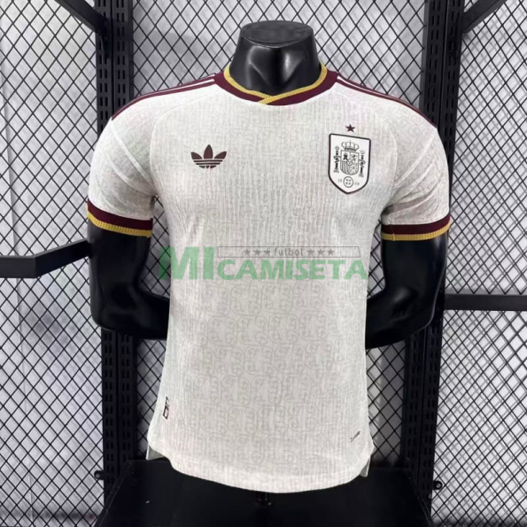 Camiseta España Segunda Equipación Mundial 2026 Blanco/Rojo (EDICIÓN JUGADOR)