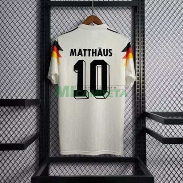Camiseta MATTHÄUS 10 Alemania Primera Equipación Retro 1990