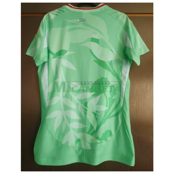 Camiseta Italia Segunda Equipación la EURO Femenina 2025 Mujer Verde