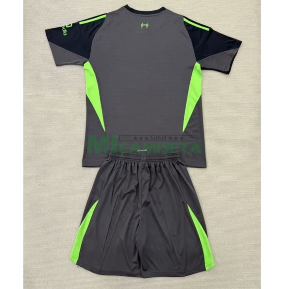 Camiseta de Portero Liverpool 2025/2026 Negro Niño Kit