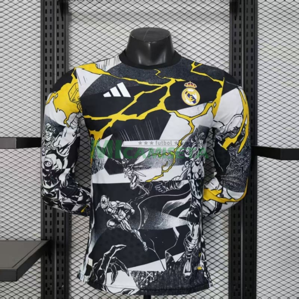 Camiseta Real Madrid x Marvel 2025/2026 ML Edición Especial (EDICIÓN JUGADOR)