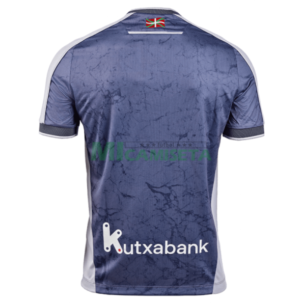 Camiseta Real Sociedad Segunda Equipación 2025/2026 Azul Marino/Gris con Parche La Liga