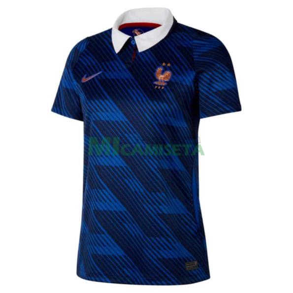 Camiseta Francia Primera Equipación Mundial 2026 Azul Mujer