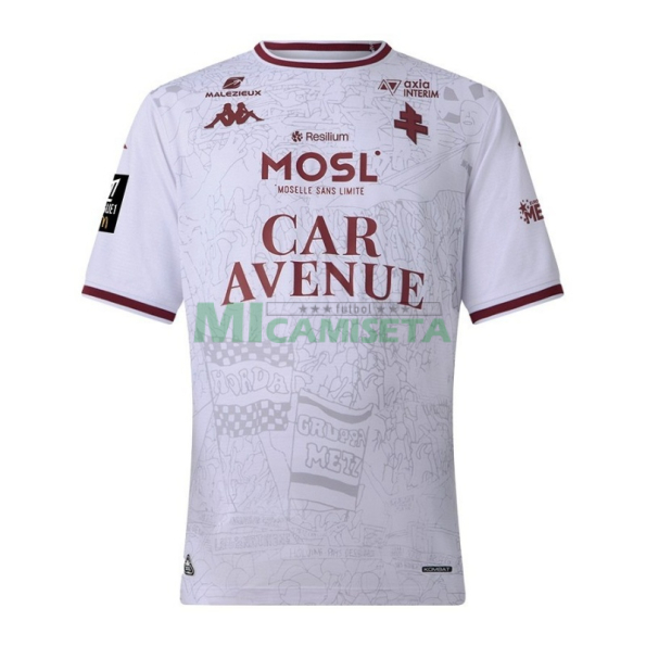Camiseta FC Metz Segunda Equipación 2025/2026 Blanco