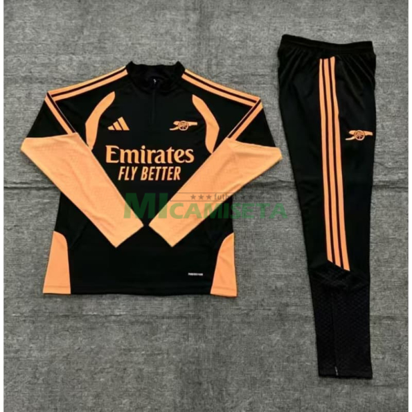 Sudadera De Entrenamiento Arsenal 2026/2027 Niño Kit Negro/Naranja