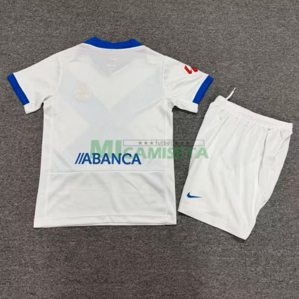 Camiseta Deportivo De La Coruna Tercera Equipación 2026/2027 Blanco/Azul Niño Kit con Parche La Liga