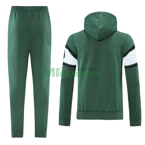 Chandal PSG 2021/2022 Con Capucha Verde/Blanco