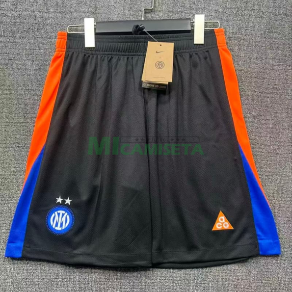Pantalón Corto Inter de milan Cuarta Equipación 2025/2026 Azul/Negro/Naranja