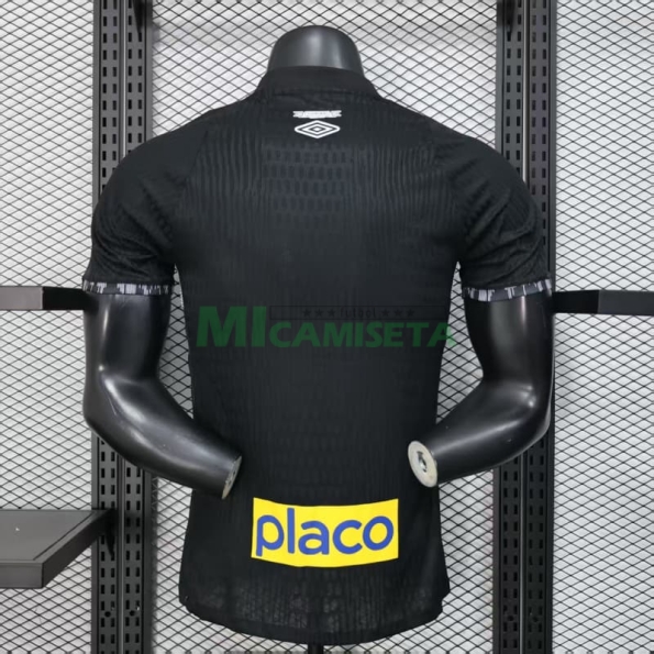 Camiseta Santos FC 2025/2026 Edición Especial Negro con Publicitario (EDICIÓN JUGADOR)