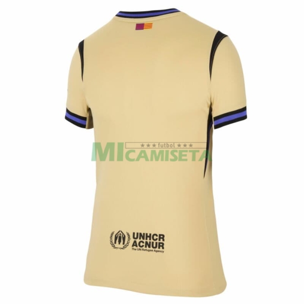 Camiseta Barcelona Segunda Equipación 2025/2026 Oro Mujer