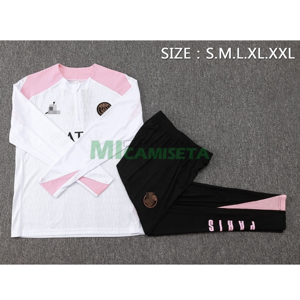 Sudadera de Entrenamiento PSG 2024/2025 Kit Blanco/Rosa