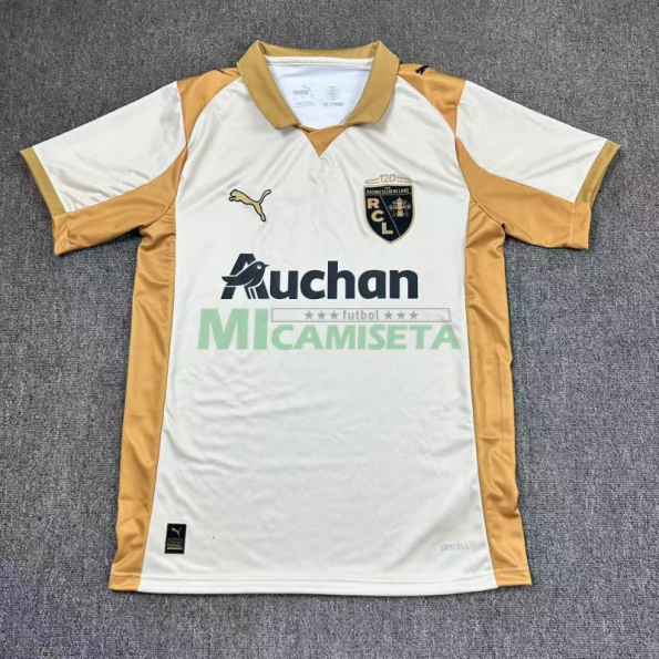 Camiseta RC Lens Tercera Equipación 2025/2026 Blanco/Marrón