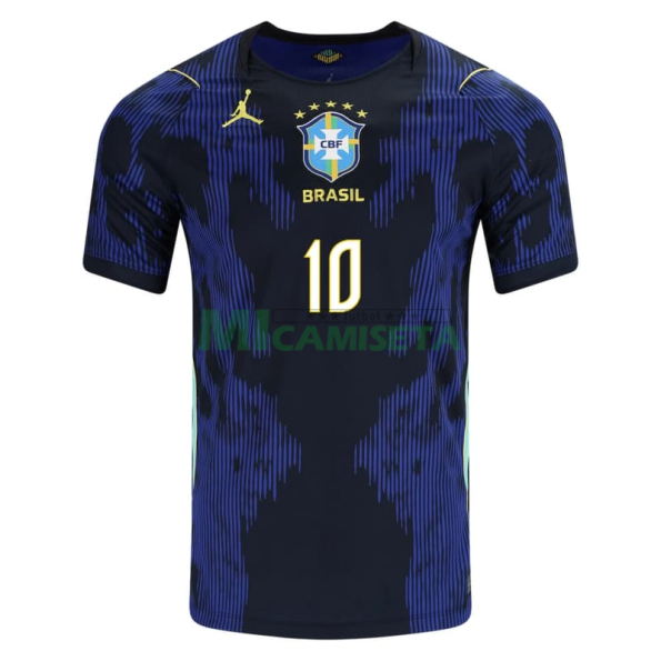 Camiseta NEYMAR JR. 10 Brasil Segunda Equipación Mundial 2026 Azul