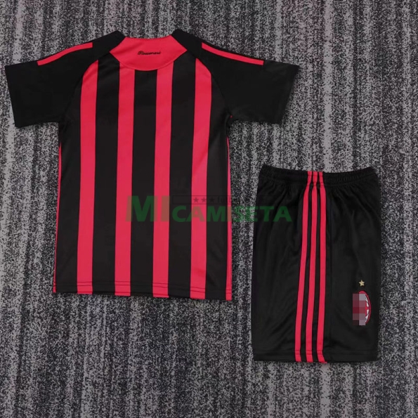 Camiseta AC Milan Primera Equipación Retro 2008/09 Niño Kit