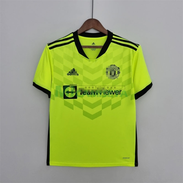 Camiseta de Entrenamiento Manchester United 2022/2023 Verde Fluorescente