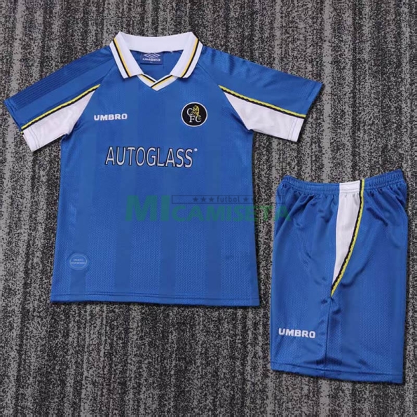 Camiseta Chelsea Primera Equipación Retro 1997/99 Niño Kit
