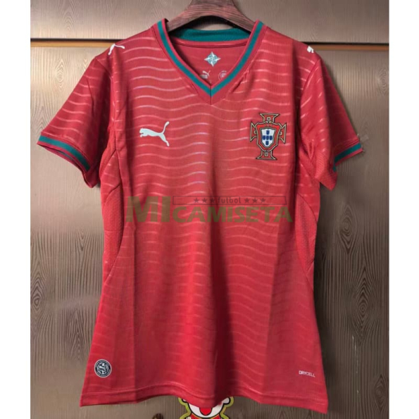 Camiseta Portugal Primera Equipación Mundial 2026 Rojo Mujer