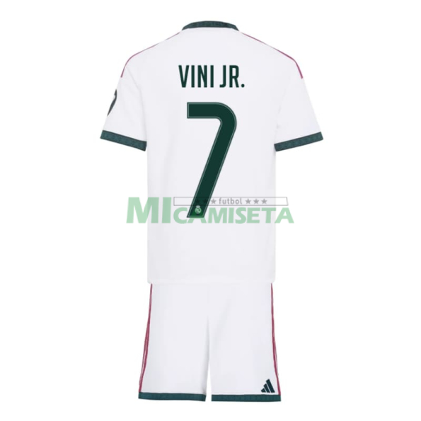 Camiseta VINI JR. 7 Real Madrid Primera Equipación 2026/2027 Blanco Niño Kit con Parche HP