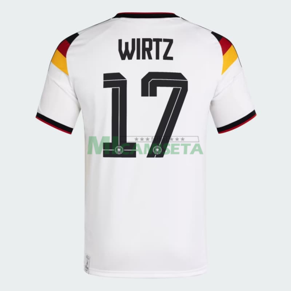 Camiseta Wirtz 17 Alemania Primera Equipación 2026 Blanco