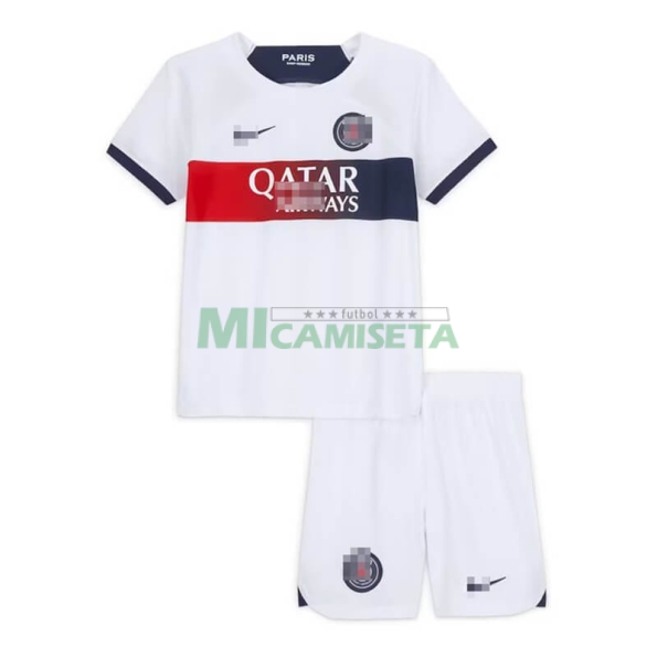 Camiseta Mbappé 7 PSG Segunda Equipación 2023/2024 Niño Kit