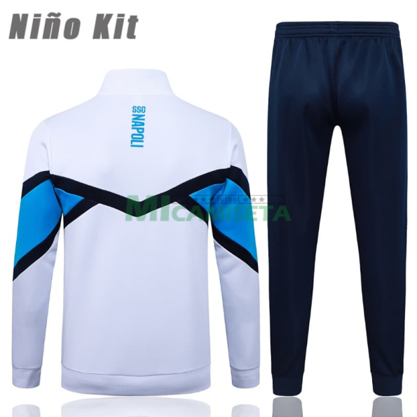 Chandal Napoli 2025/2026 Niño Blanco/Azul