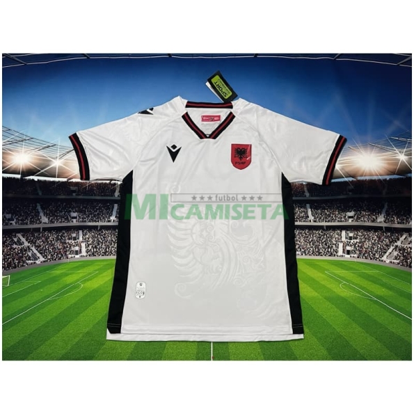 Camiseta Albania Segunda Equipación 2025 Blanco