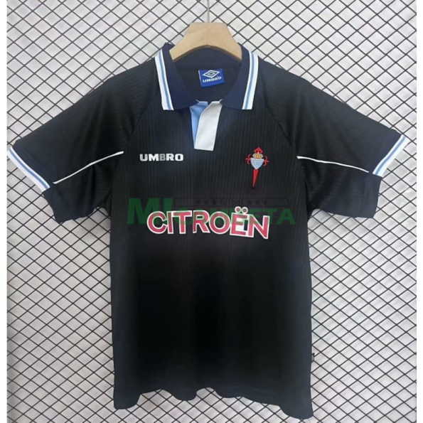 Camiseta Celta De Vigo Segunda Equipación Retro 1997/98 Negro