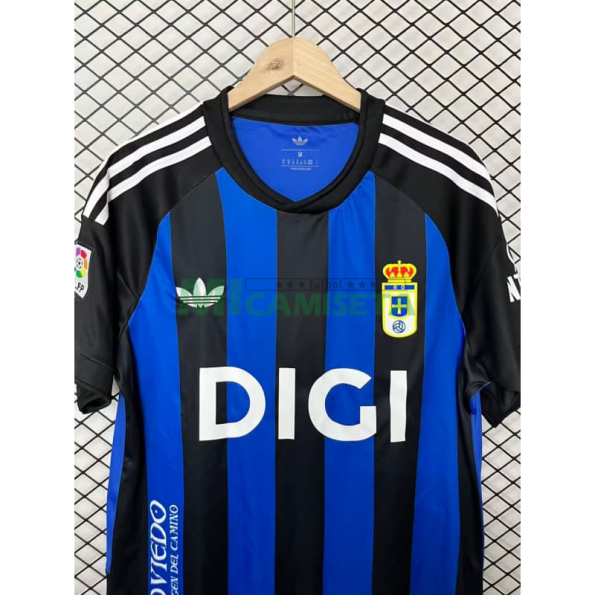 Camiseta Real Oviedo Retro 2025/2026 Azul/Negro