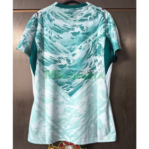 Camiseta Portugal Segunda Equipación Mundial 2026 Verde/Blanco Mujer