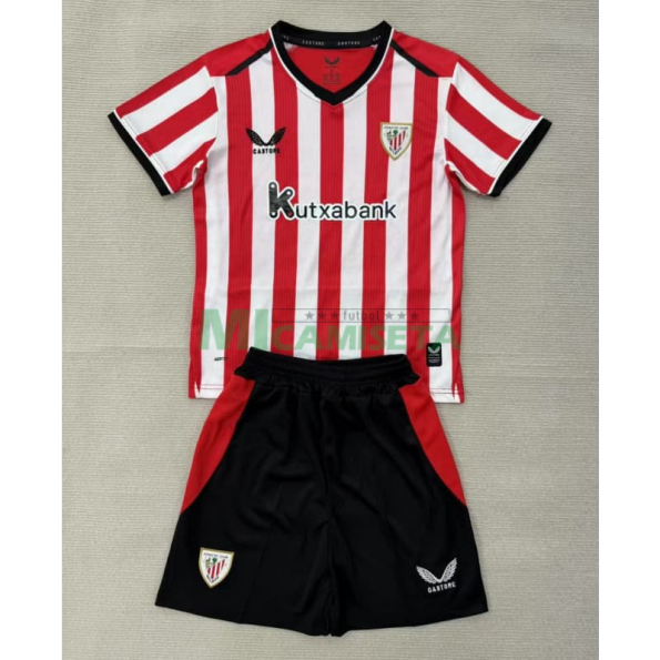 Camiseta  Athletic de Bilbao Primera Equipación 2026/2027 Rojo/Blanco Niño Kit