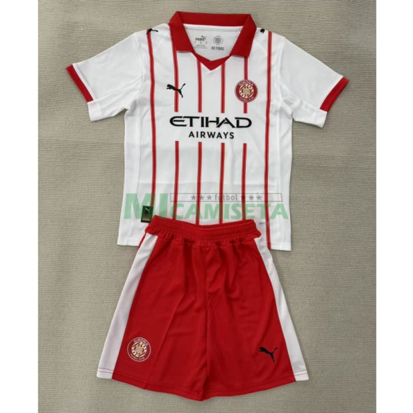 Camiseta Girona Primera Equipación 2025/2026 Blanco/Rojo