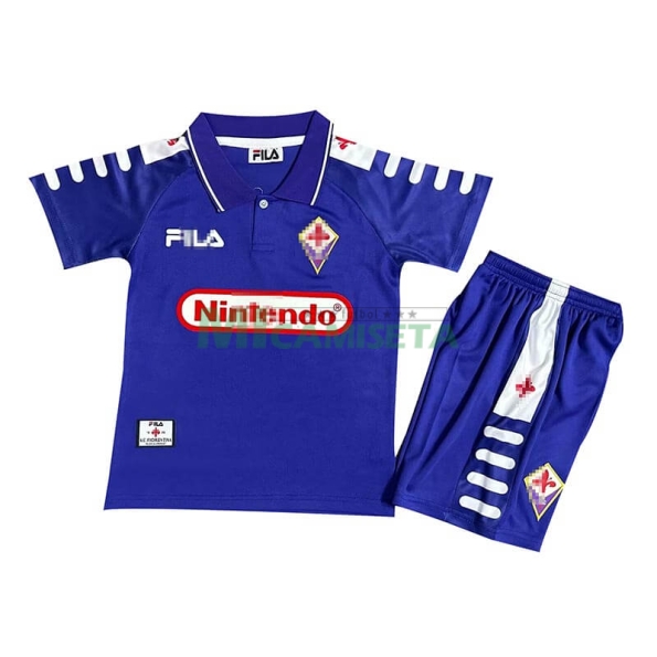 Camiseta Fiorentina Primera Equipación Retro 1998 Niño Kit