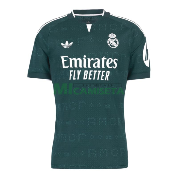 Camiseta Real Madrid Segunda Equipación 2026/2027 Verde Oscuro con Parche HP